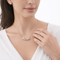 Personalized Name Necklace, Bubble Lettering