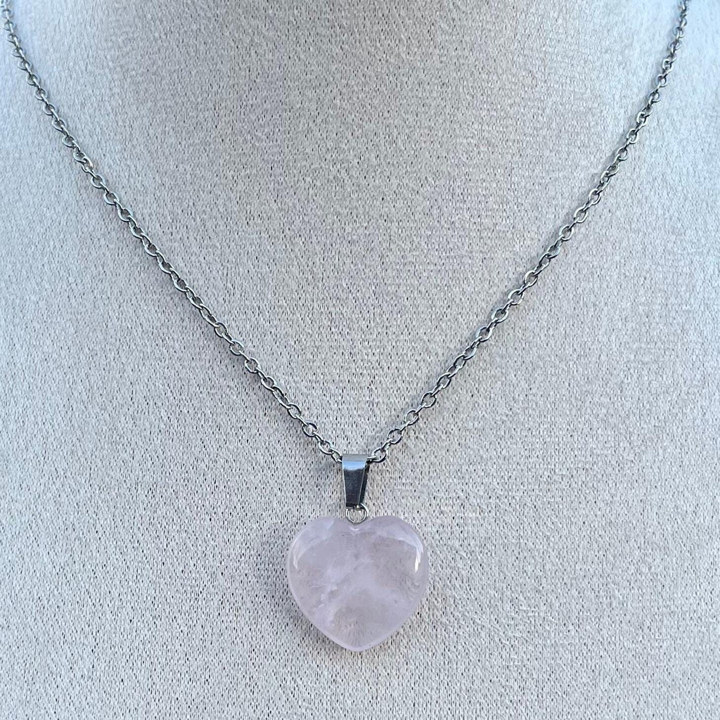 Rose Quartz Heart Pendant