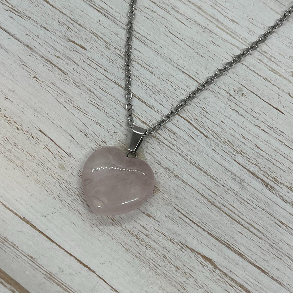 Rose Quartz Heart Pendant