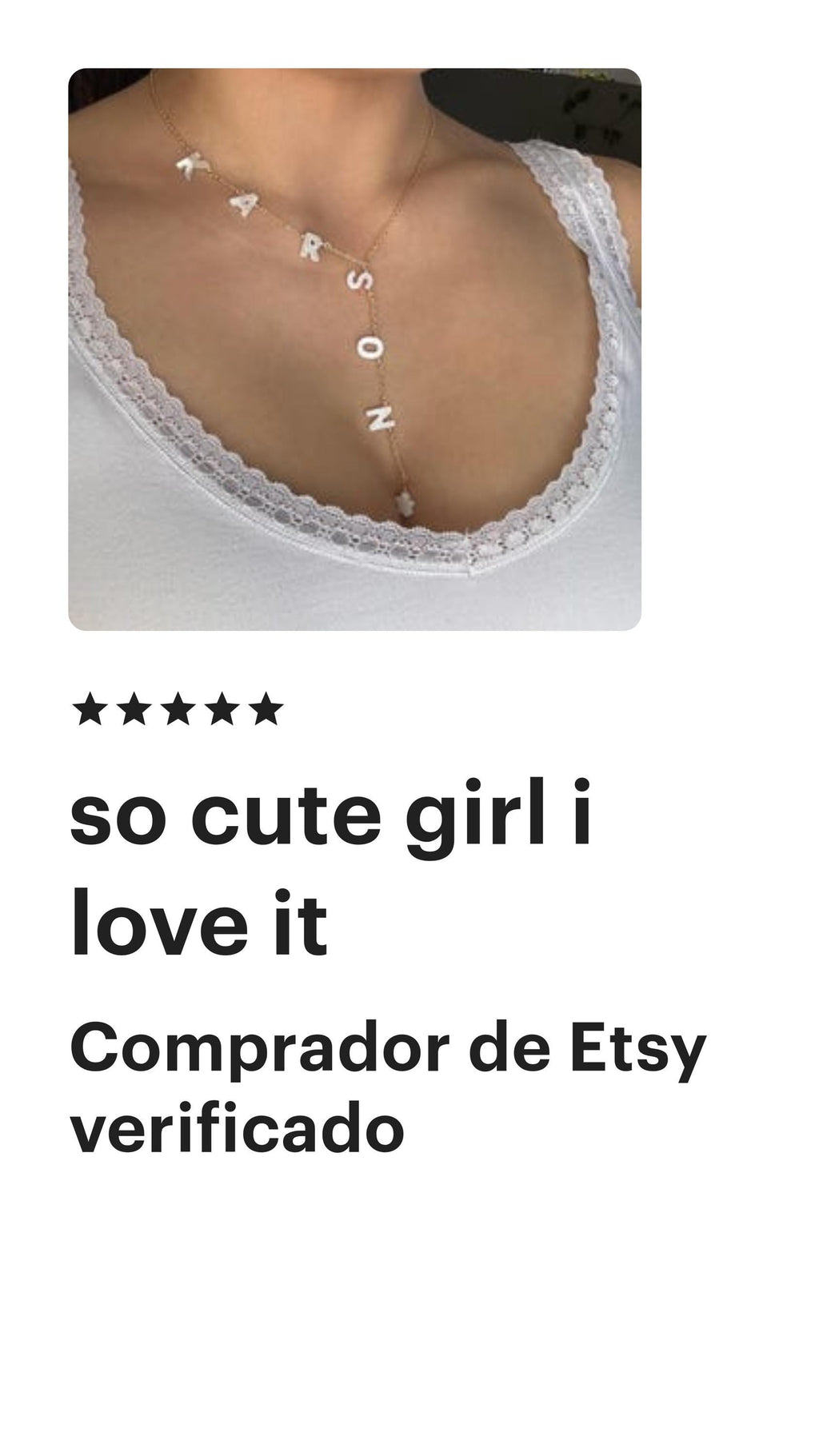 14K Gold plated Lariat Necklace, Mini 3D letters Initial, Personalized mother of pearl Necklaces