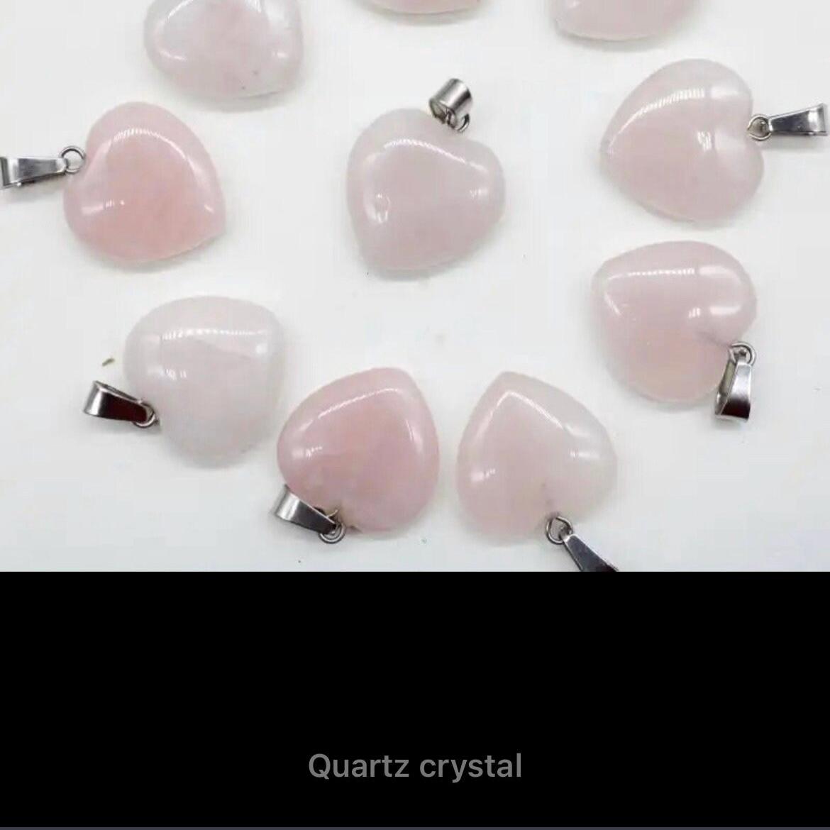 Rose Quartz Heart Pendant