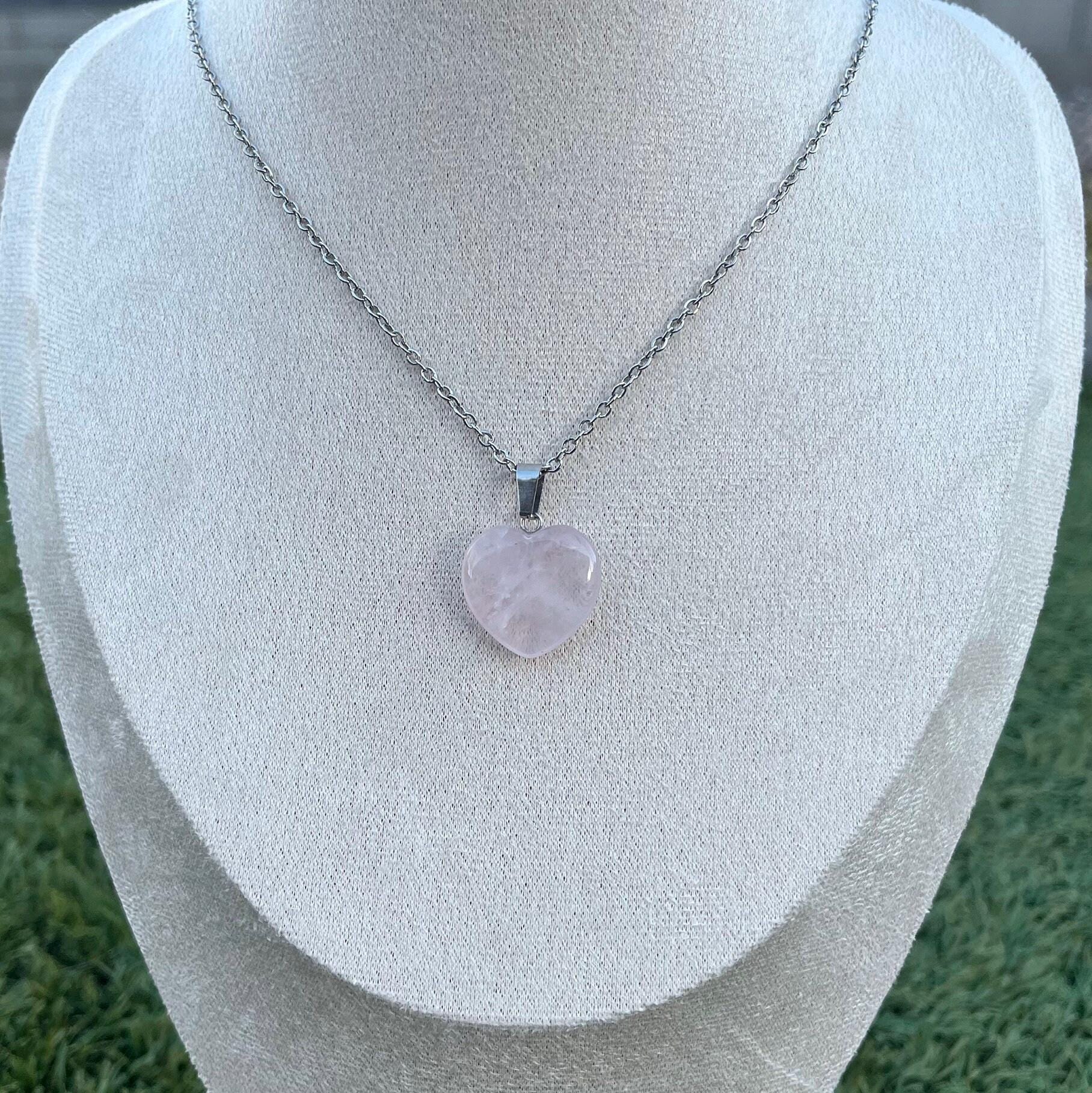 Rose Quartz Heart Pendant