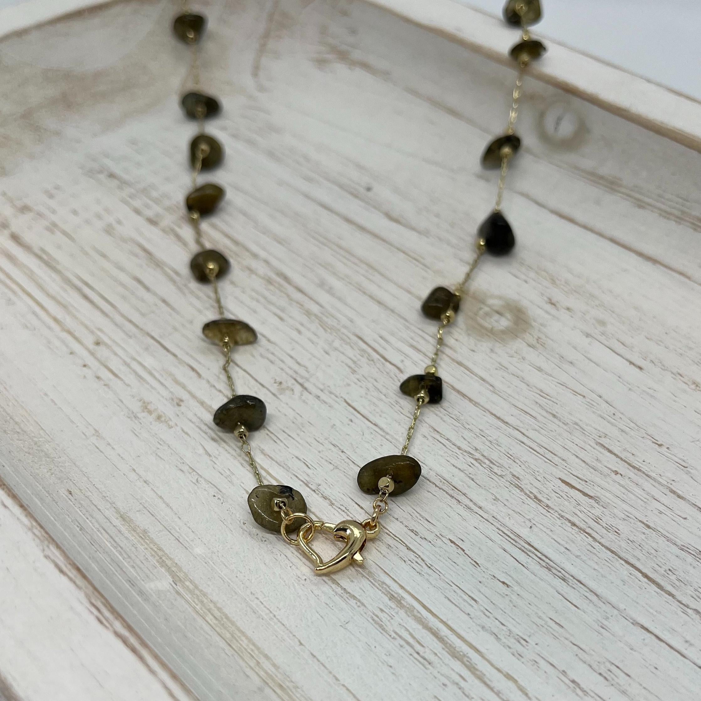 Rose Quartz Copper Wire Wrapped Choker Necklace